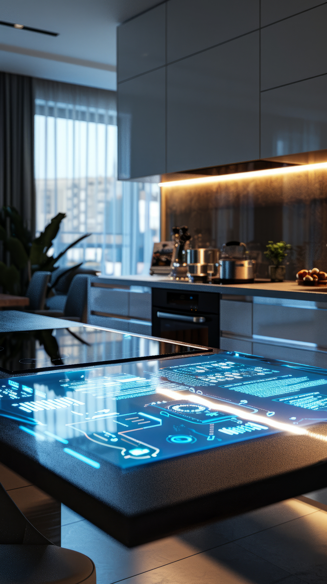 Smart Home Küche mit smarter Beleuchtung
